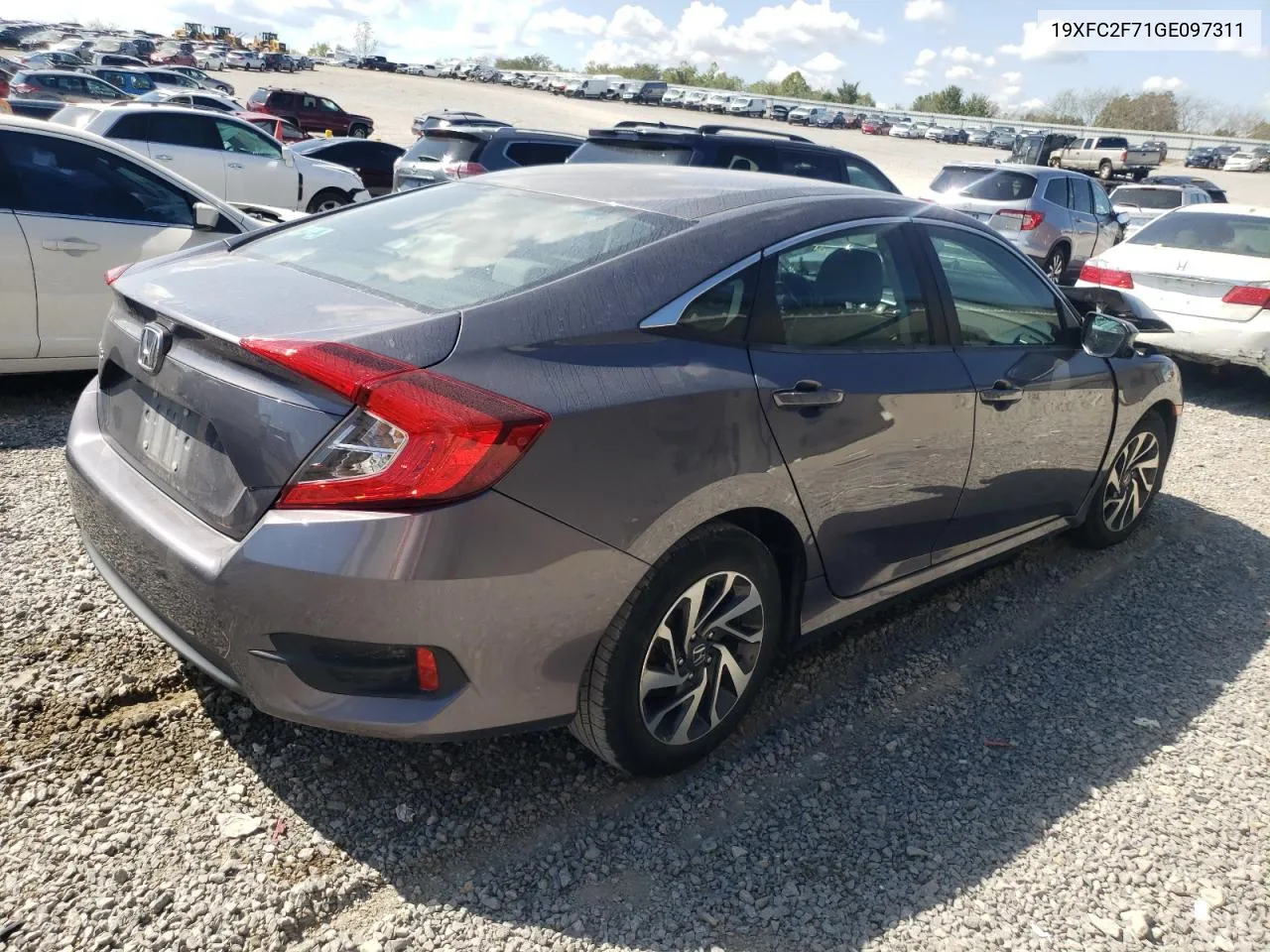 2016 Honda Civic Ex VIN: 19XFC2F71GE097311 Lot: 72143934