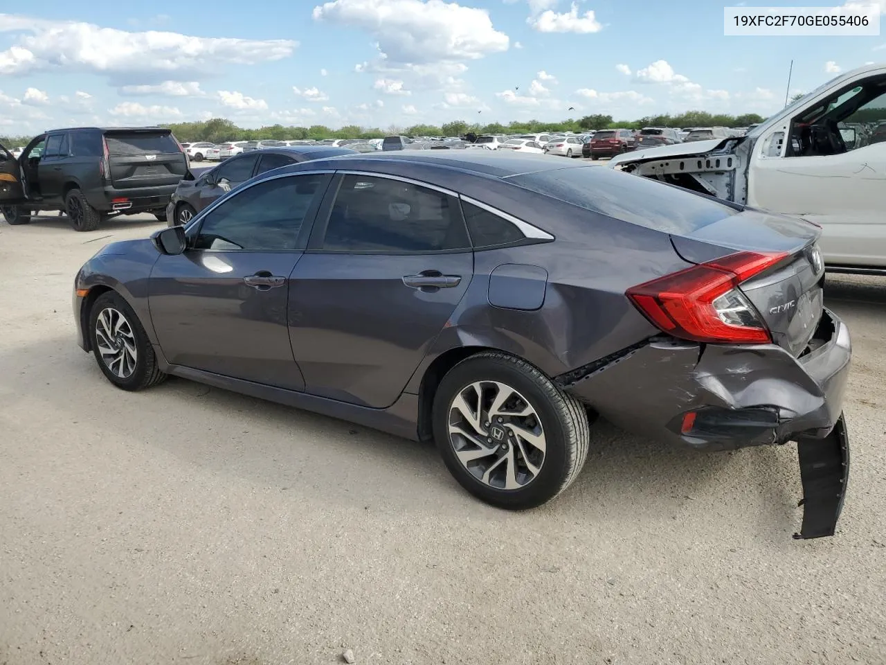 2016 Honda Civic Ex VIN: 19XFC2F70GE055406 Lot: 72813114