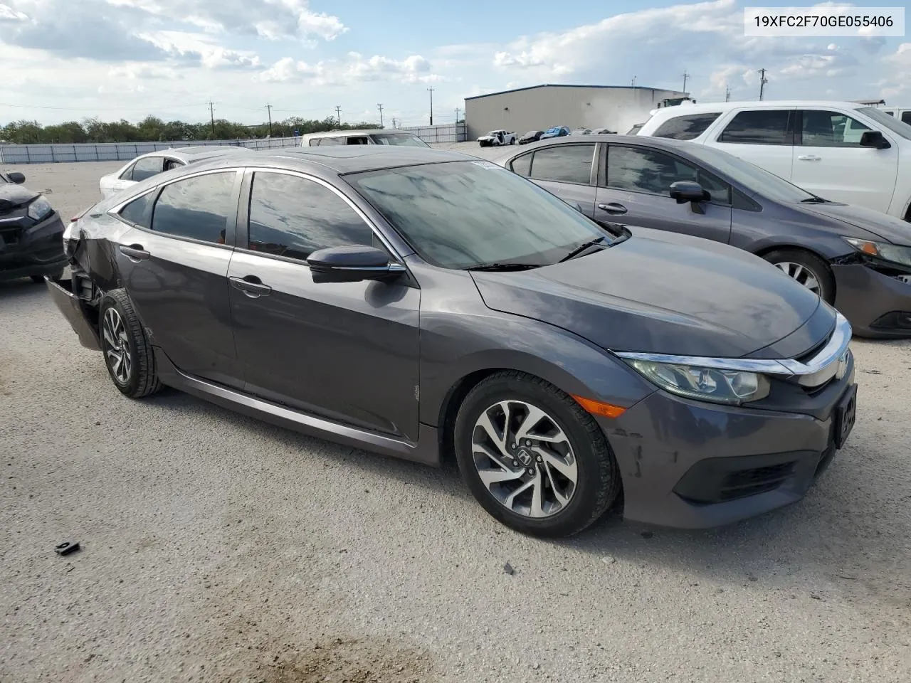 2016 Honda Civic Ex VIN: 19XFC2F70GE055406 Lot: 72813114