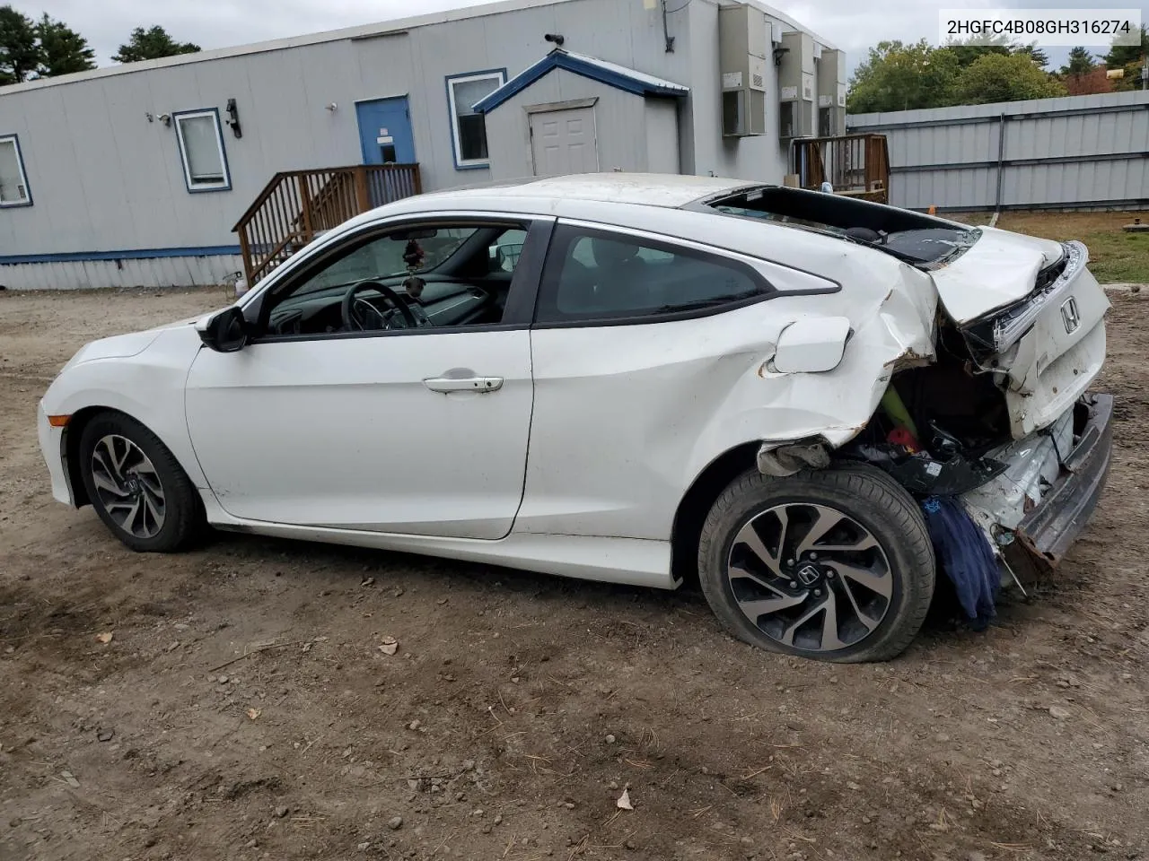 2016 Honda Civic Lx VIN: 2HGFC4B08GH316274 Lot: 73978934