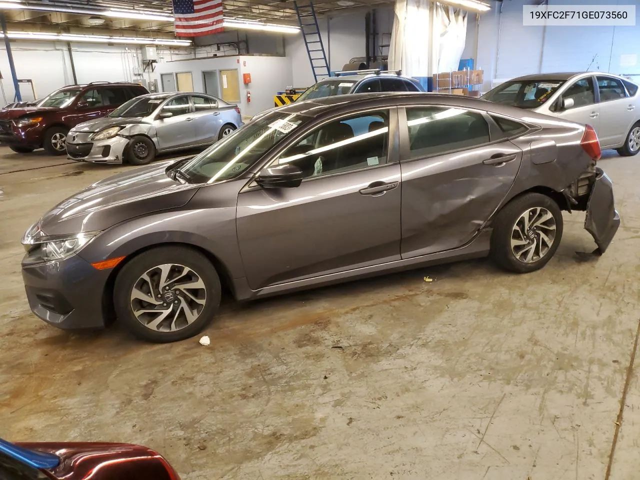 2016 Honda Civic Ex VIN: 19XFC2F71GE073560 Lot: 74238284