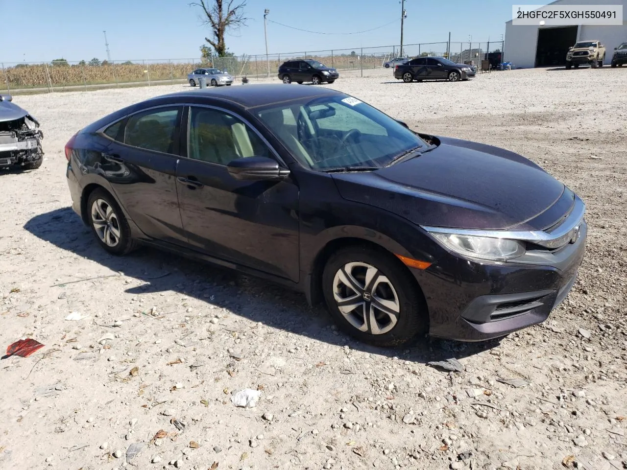 2016 Honda Civic Lx VIN: 2HGFC2F5XGH550491 Lot: 74248694