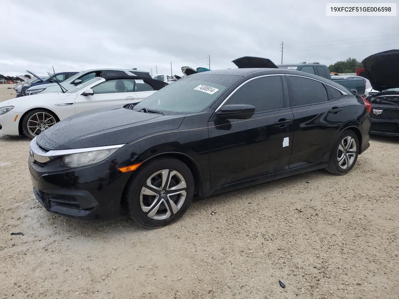 2016 Honda Civic Lx VIN: 19XFC2F51GE006598 Lot: 74308914