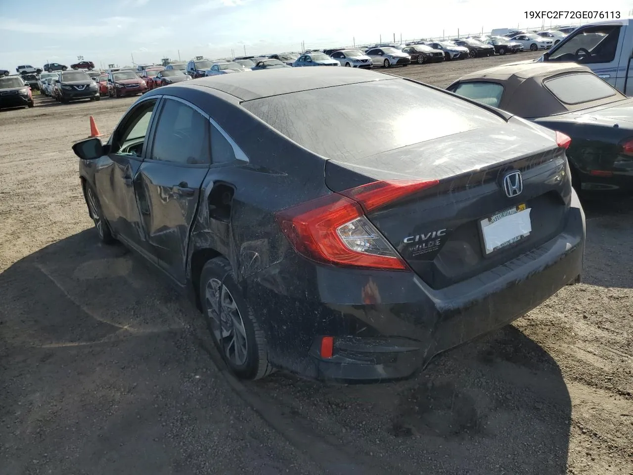 2016 Honda Civic Ex VIN: 19XFC2F72GE076113 Lot: 74376844