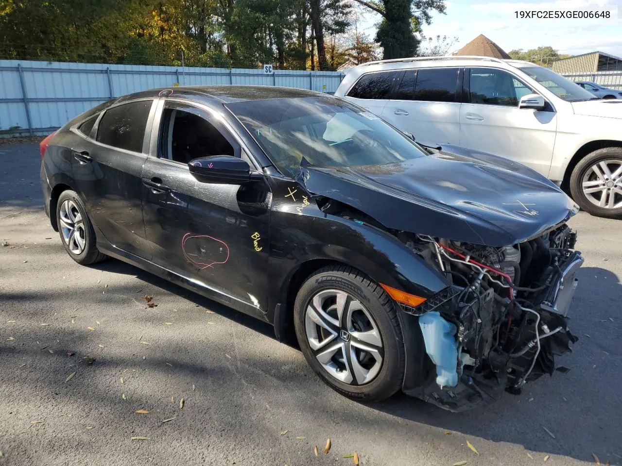 2016 Honda Civic Lx VIN: 19XFC2E5XGE006648 Lot: 74537134