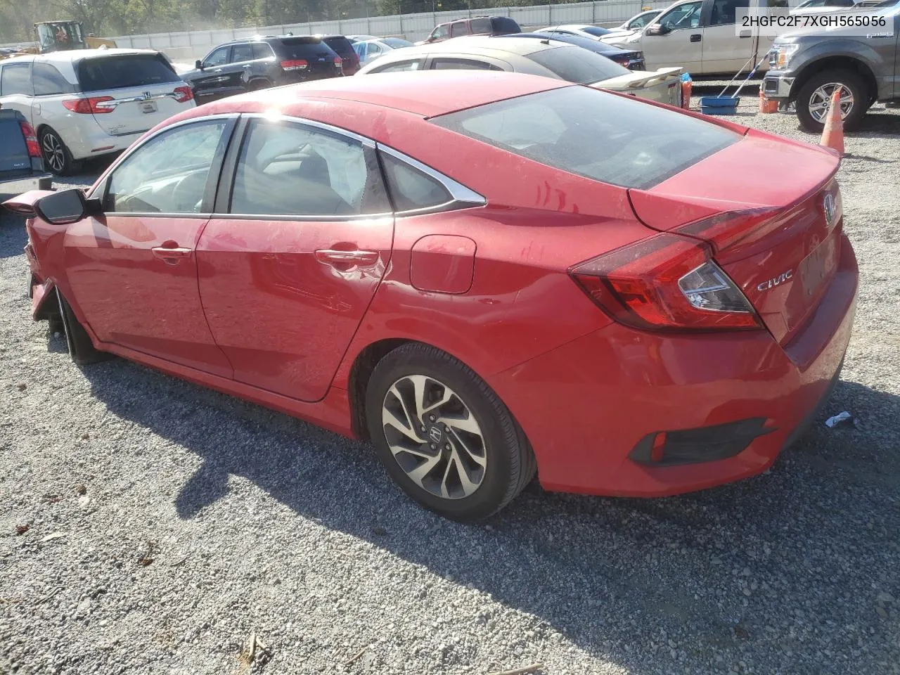 2016 Honda Civic Ex VIN: 2HGFC2F7XGH565056 Lot: 74771114