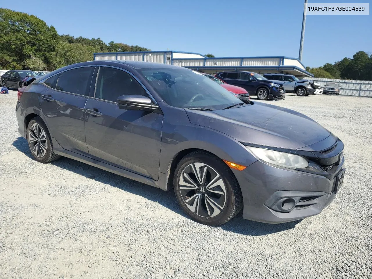 2016 Honda Civic Ex VIN: 19XFC1F37GE004539 Lot: 74995824