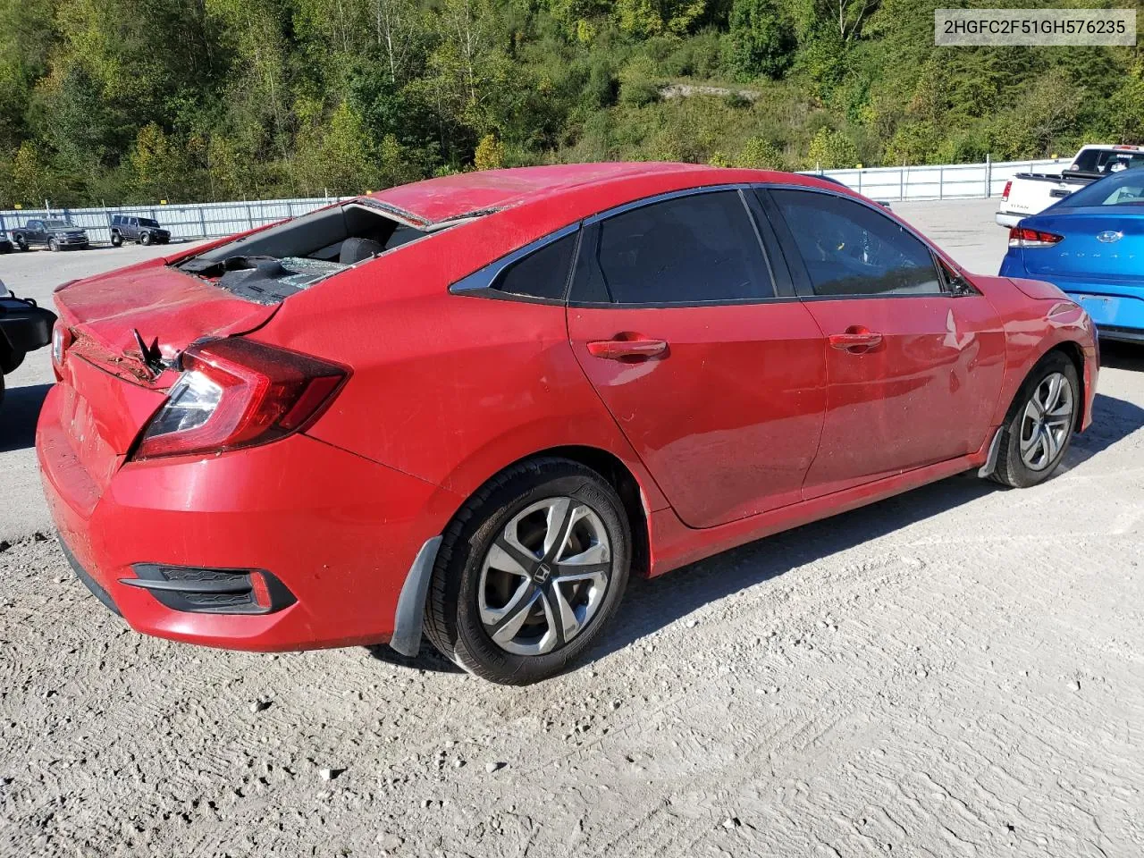 2016 Honda Civic Lx VIN: 2HGFC2F51GH576235 Lot: 75611724