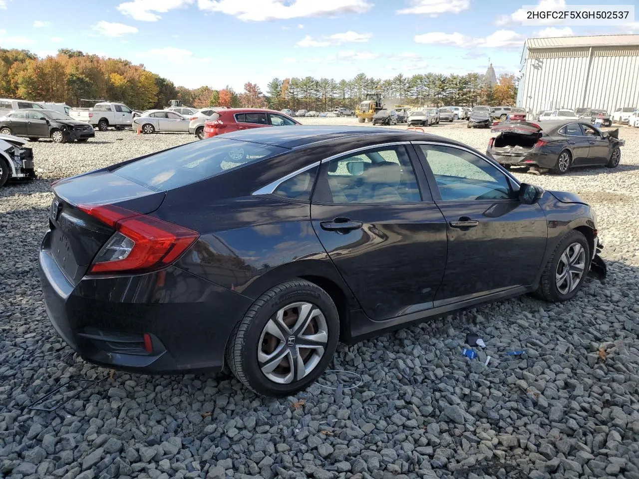 2016 Honda Civic Lx VIN: 2HGFC2F5XGH502537 Lot: 76470804