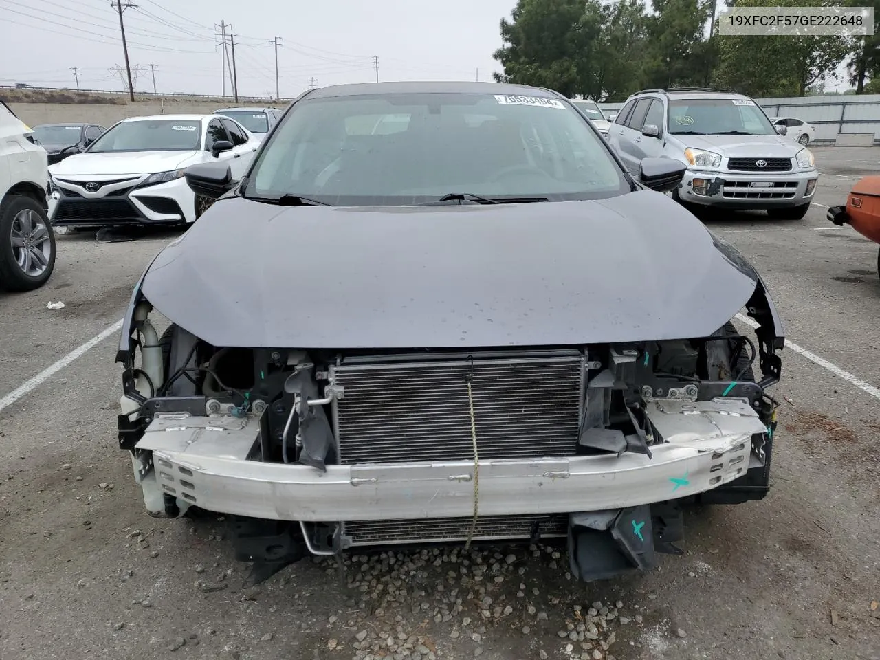 19XFC2F57GE222648 2016 Honda Civic Lx