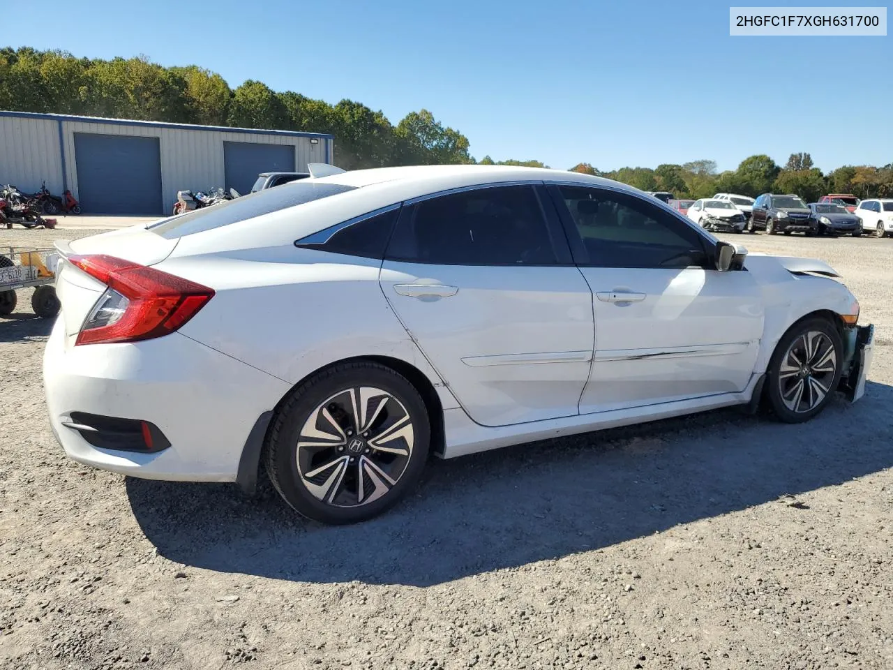 2016 Honda Civic Exl VIN: 2HGFC1F7XGH631700 Lot: 76587784