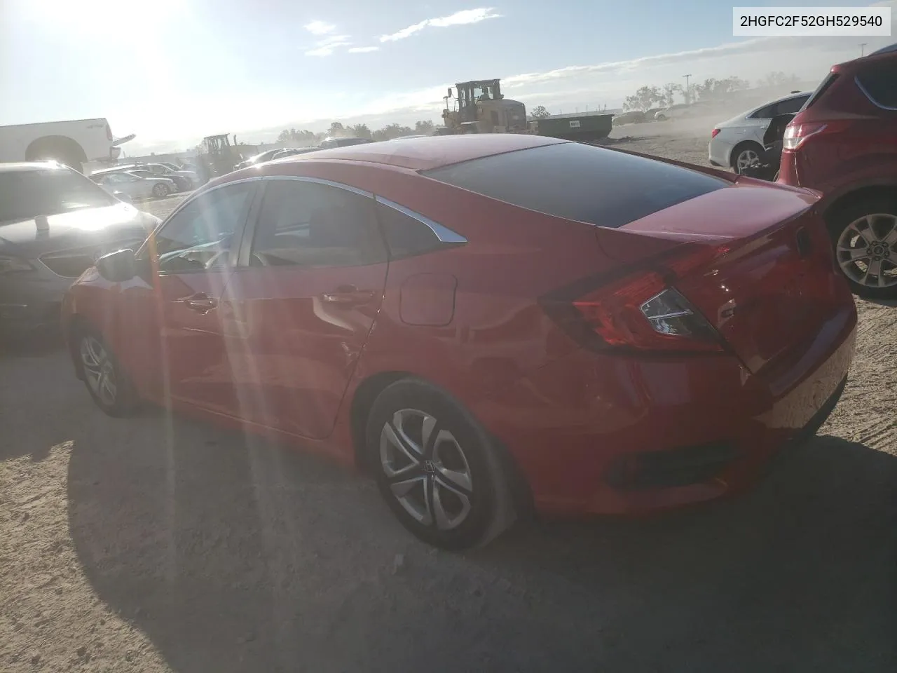 2HGFC2F52GH529540 2016 Honda Civic Lx