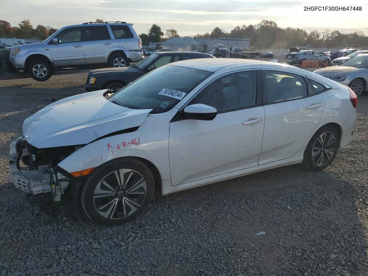 2HGFC1F30GH647448 2016 Honda Civic Ex