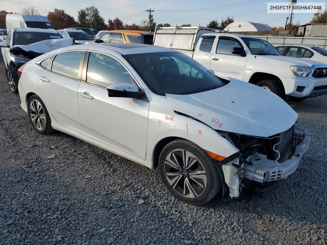 2016 Honda Civic Ex VIN: 2HGFC1F30GH647448 Lot: 76704314