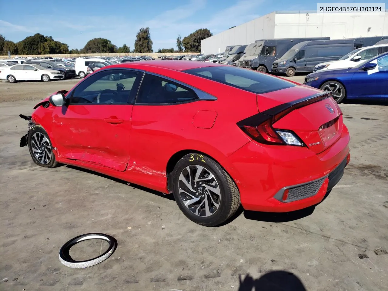 2016 Honda Civic Lx VIN: 2HGFC4B57GH303124 Lot: 77010974