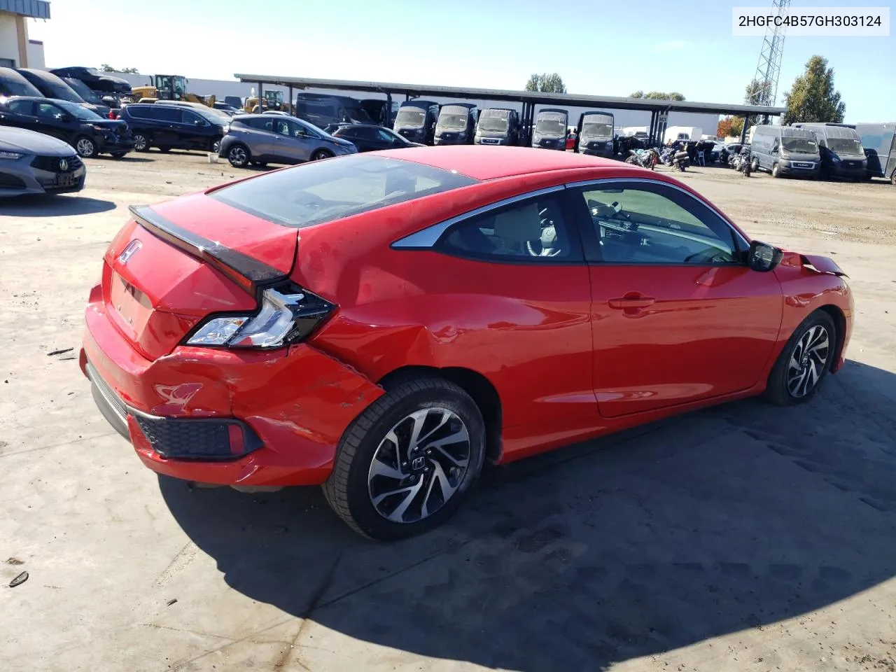 2016 Honda Civic Lx VIN: 2HGFC4B57GH303124 Lot: 77010974