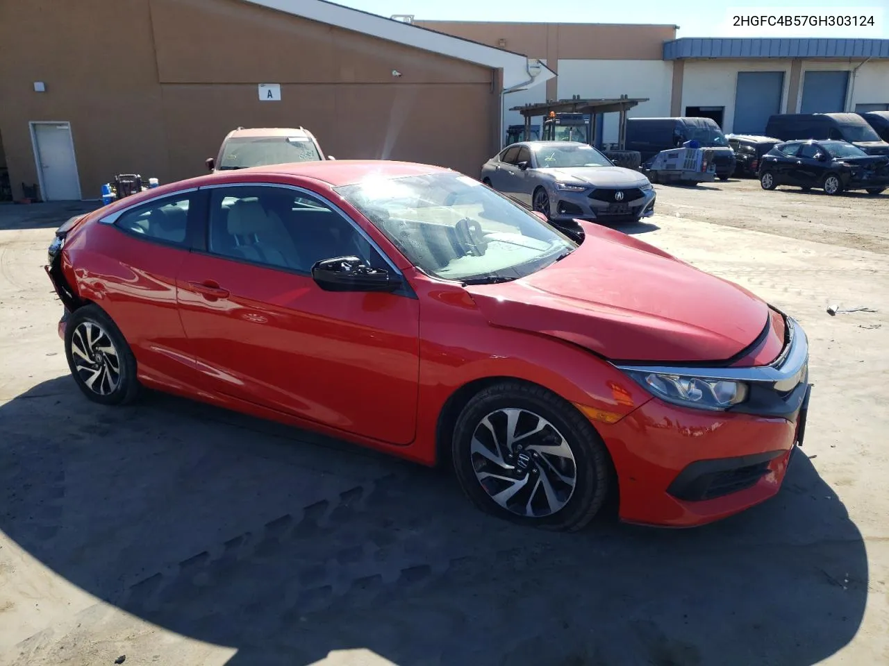 2016 Honda Civic Lx VIN: 2HGFC4B57GH303124 Lot: 77010974