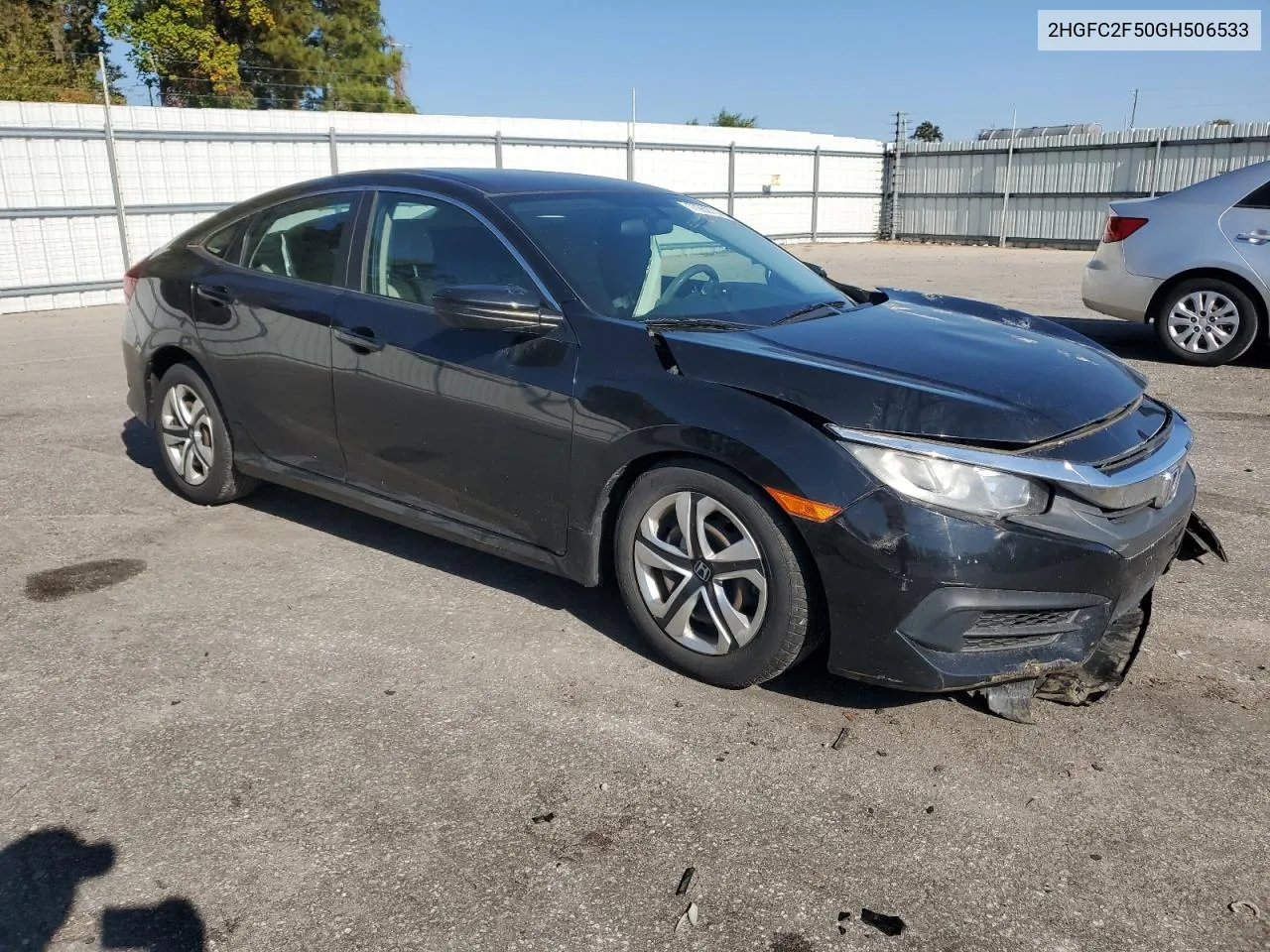 2016 Honda Civic Lx VIN: 2HGFC2F50GH506533 Lot: 77262714