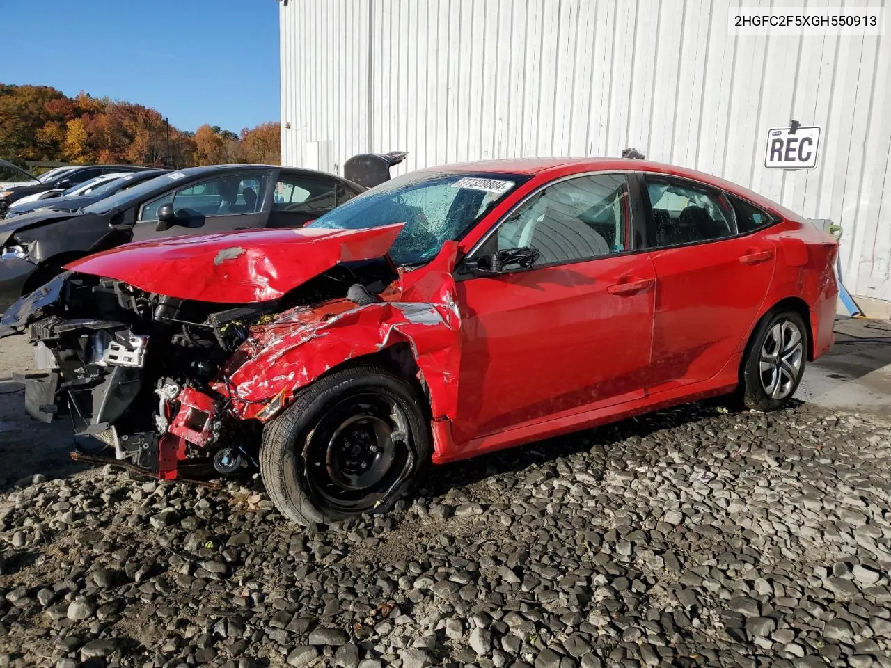 2HGFC2F5XGH550913 2016 Honda Civic Lx