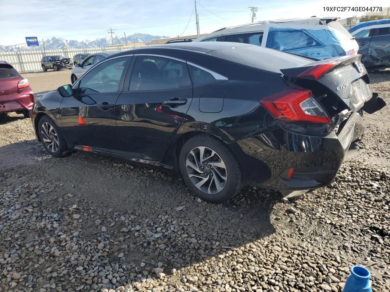 2016 Honda Civic Ex VIN: 19XFC2F74GE044778 Lot: 77542134