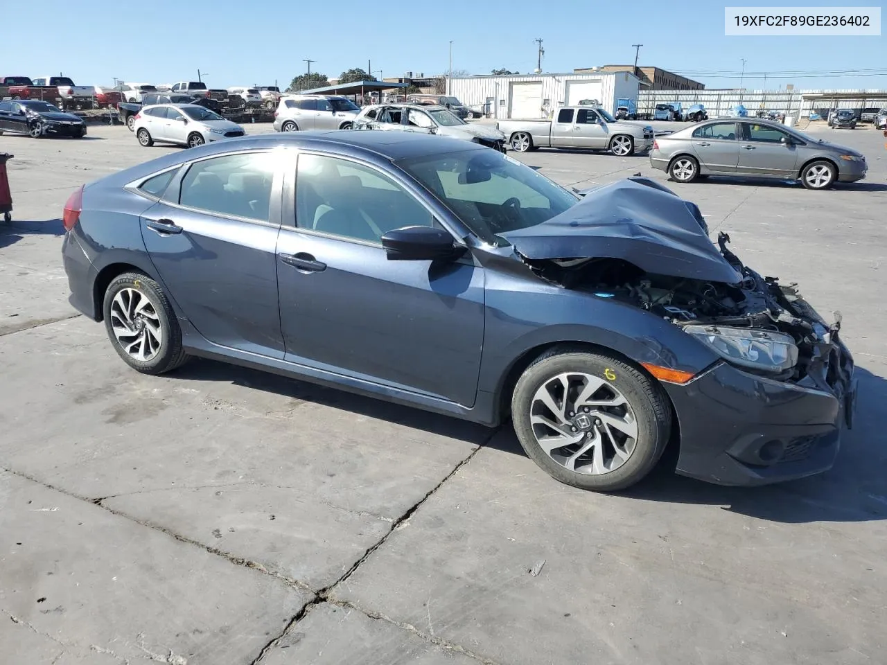 2016 Honda Civic Ex VIN: 19XFC2F89GE236402 Lot: 77564024