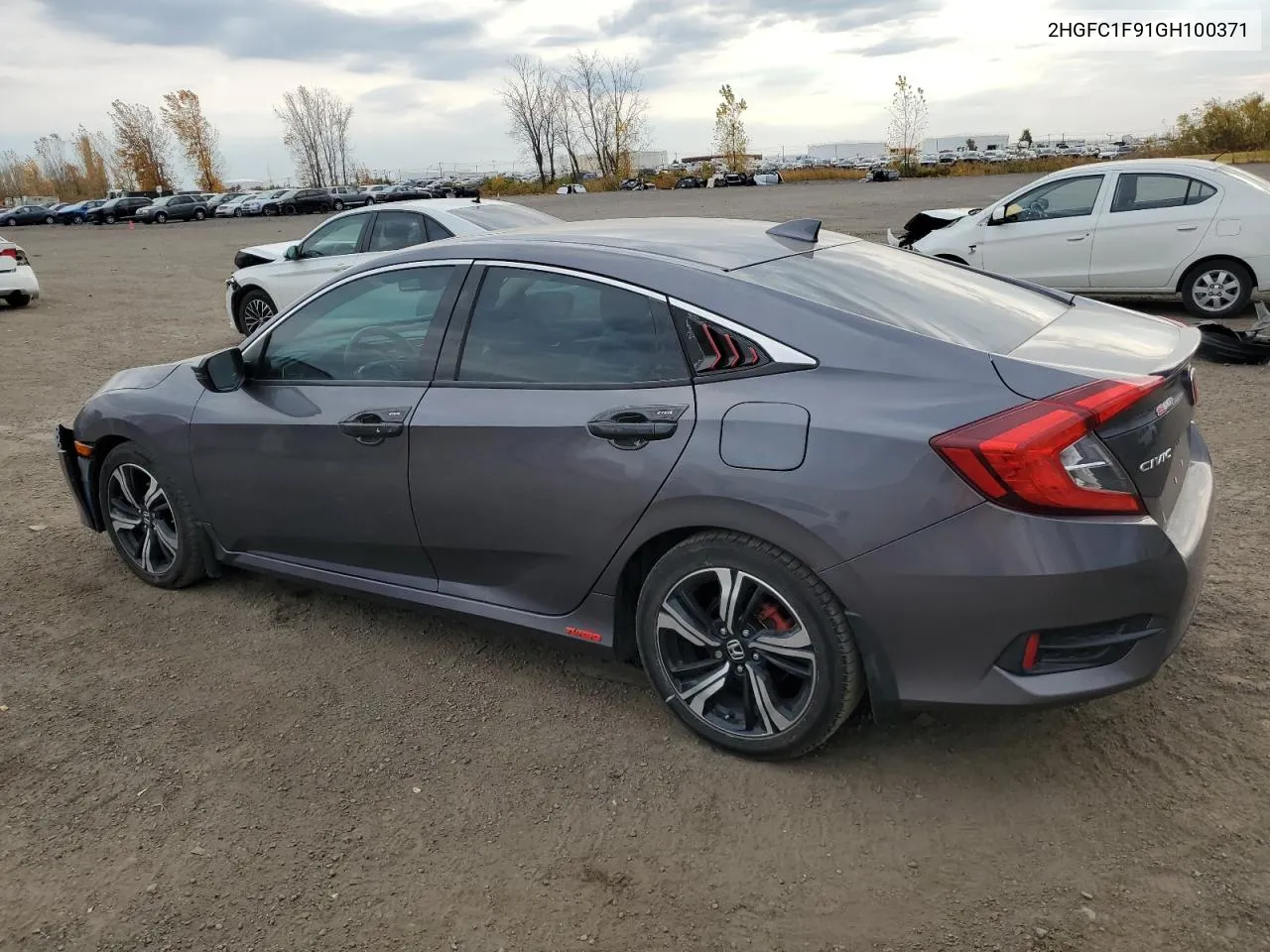 2016 Honda Civic Touring VIN: 2HGFC1F91GH100371 Lot: 77635734