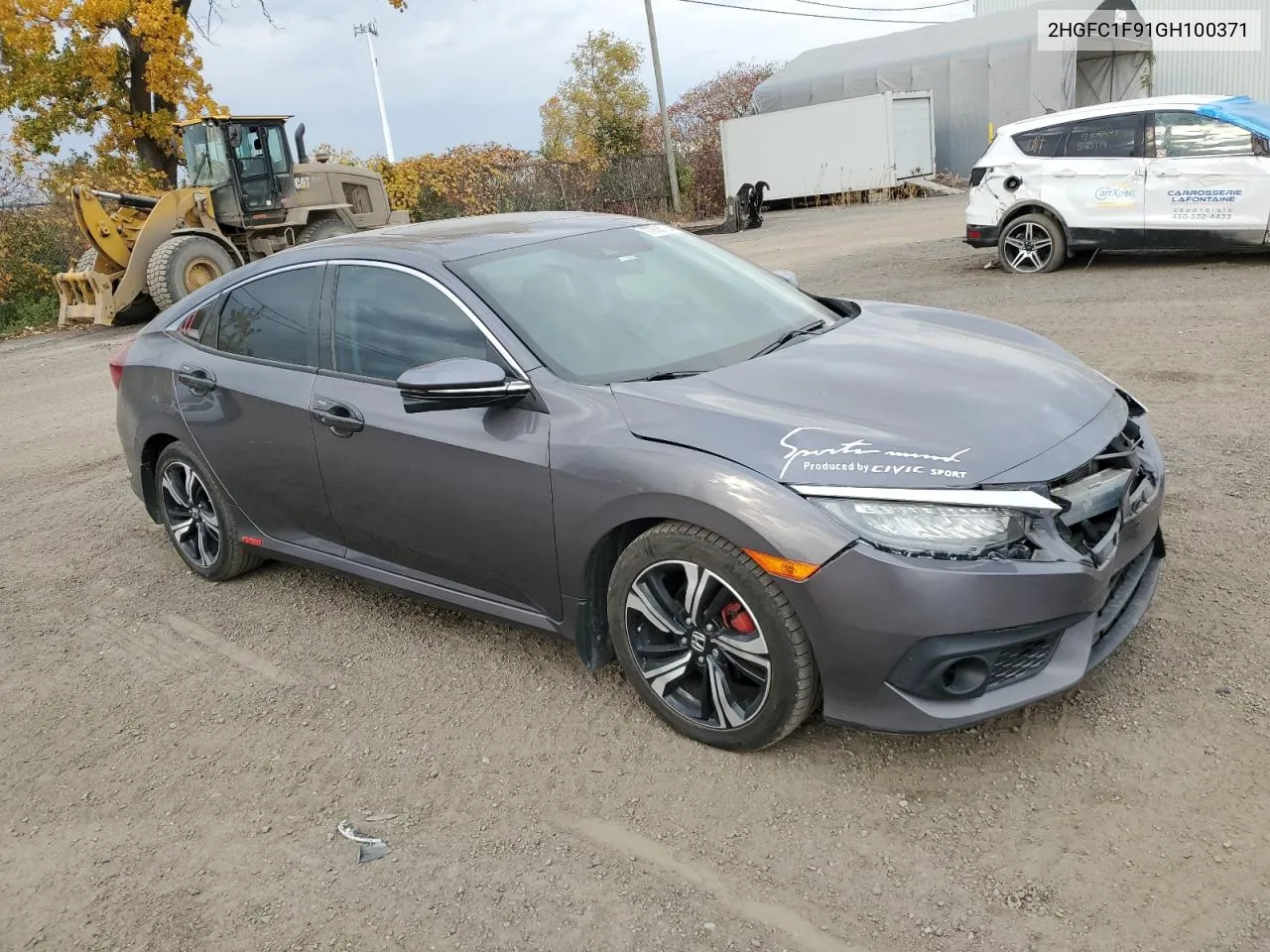 2016 Honda Civic Touring VIN: 2HGFC1F91GH100371 Lot: 77635734