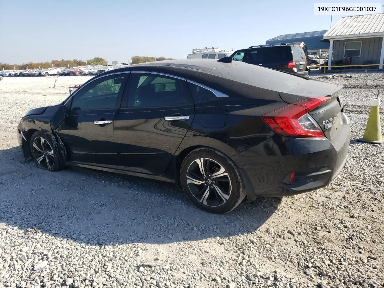 2016 Honda Civic Touring VIN: 19XFC1F96GE001037 Lot: 77655204