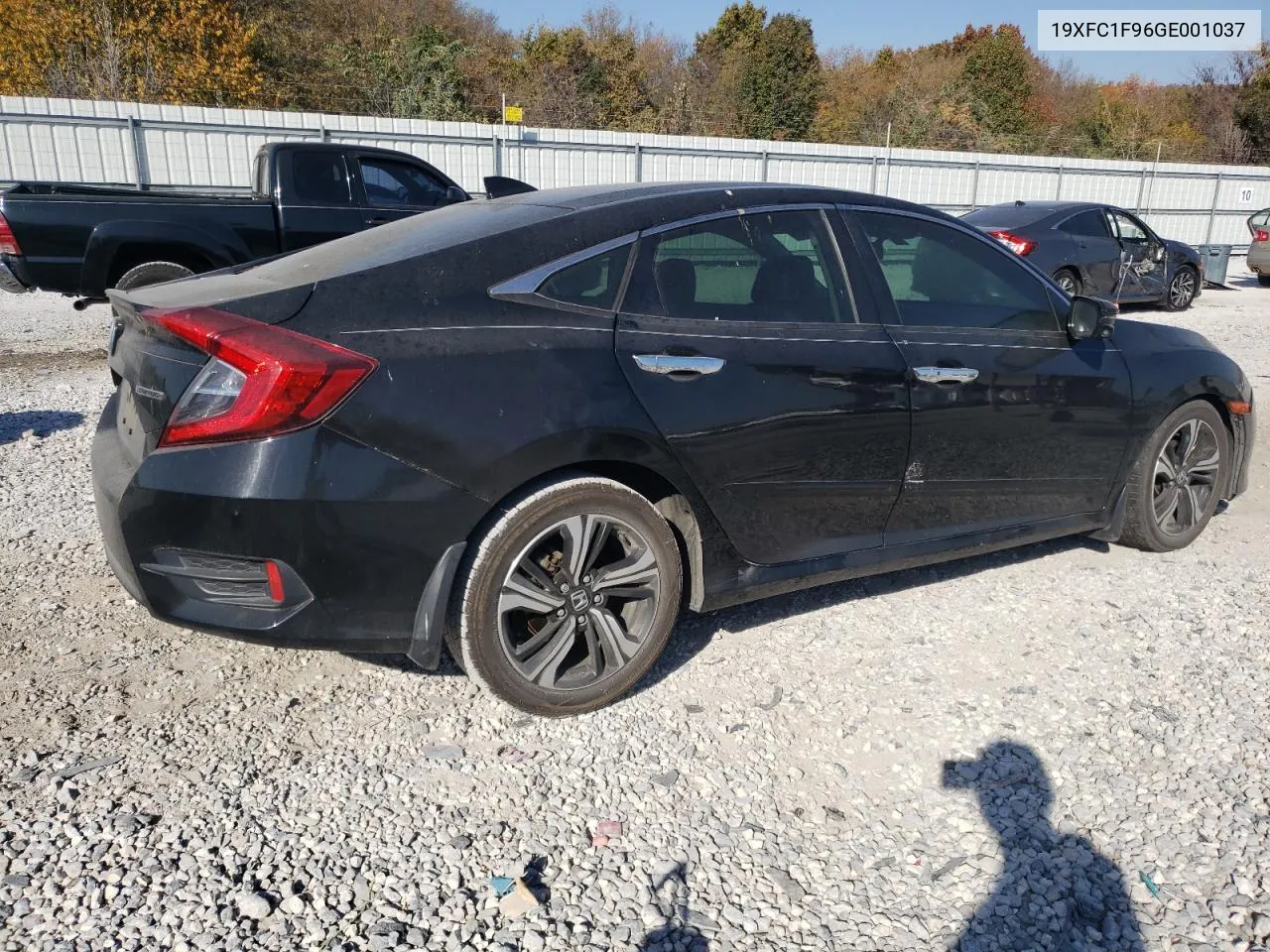 2016 Honda Civic Touring VIN: 19XFC1F96GE001037 Lot: 77655204