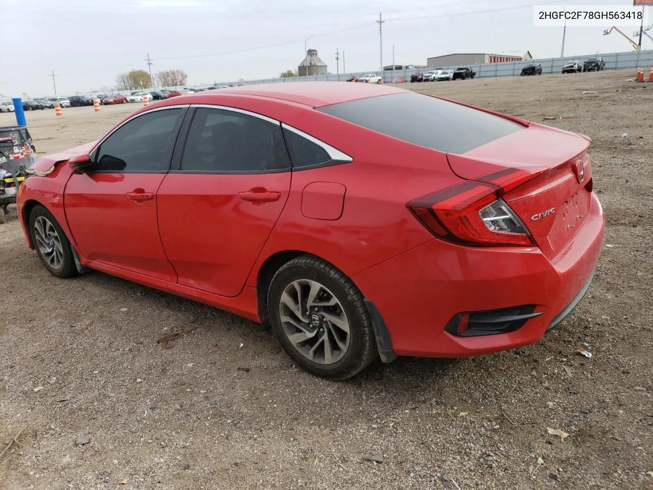 2016 Honda Civic Ex VIN: 2HGFC2F78GH563418 Lot: 77674794