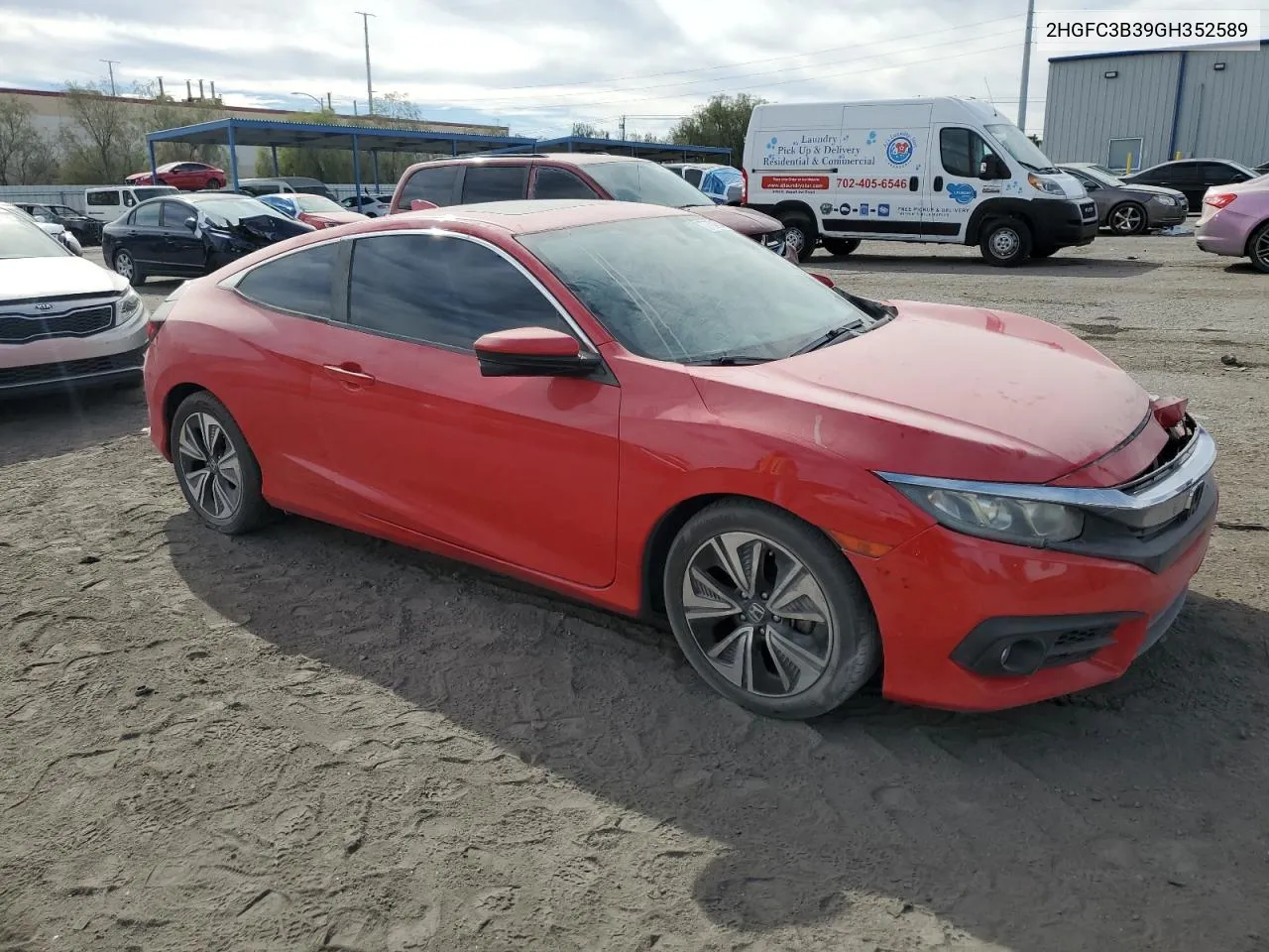 2HGFC3B39GH352589 2016 Honda Civic Ex