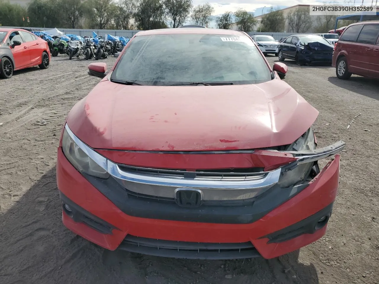 2HGFC3B39GH352589 2016 Honda Civic Ex