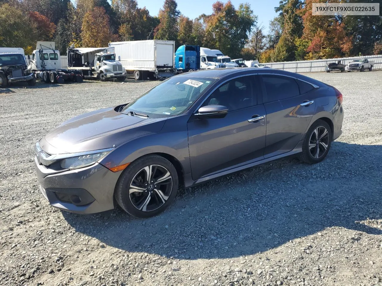 19XFC1F9XGE022635 2016 Honda Civic Touring