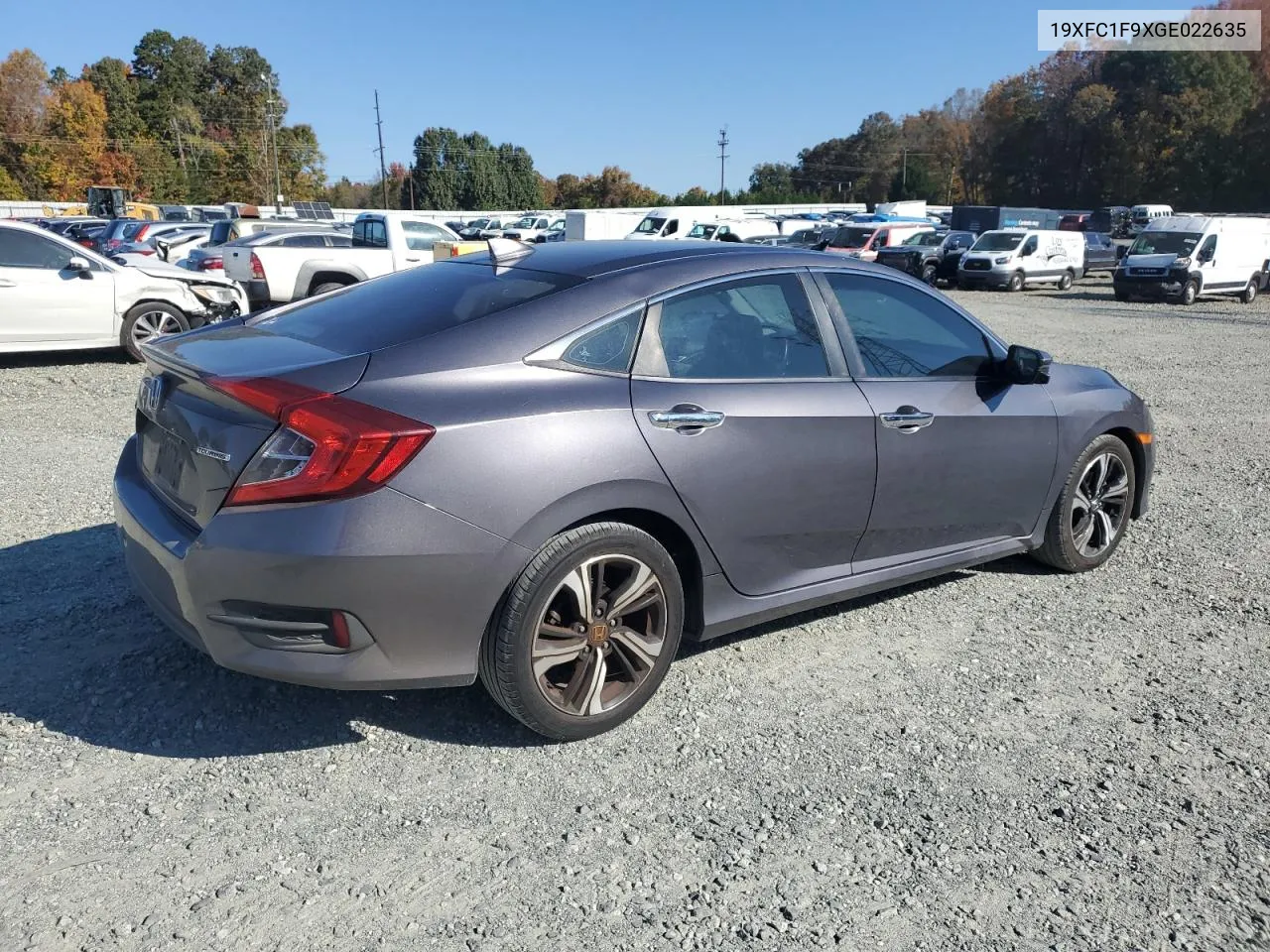 2016 Honda Civic Touring VIN: 19XFC1F9XGE022635 Lot: 77843034