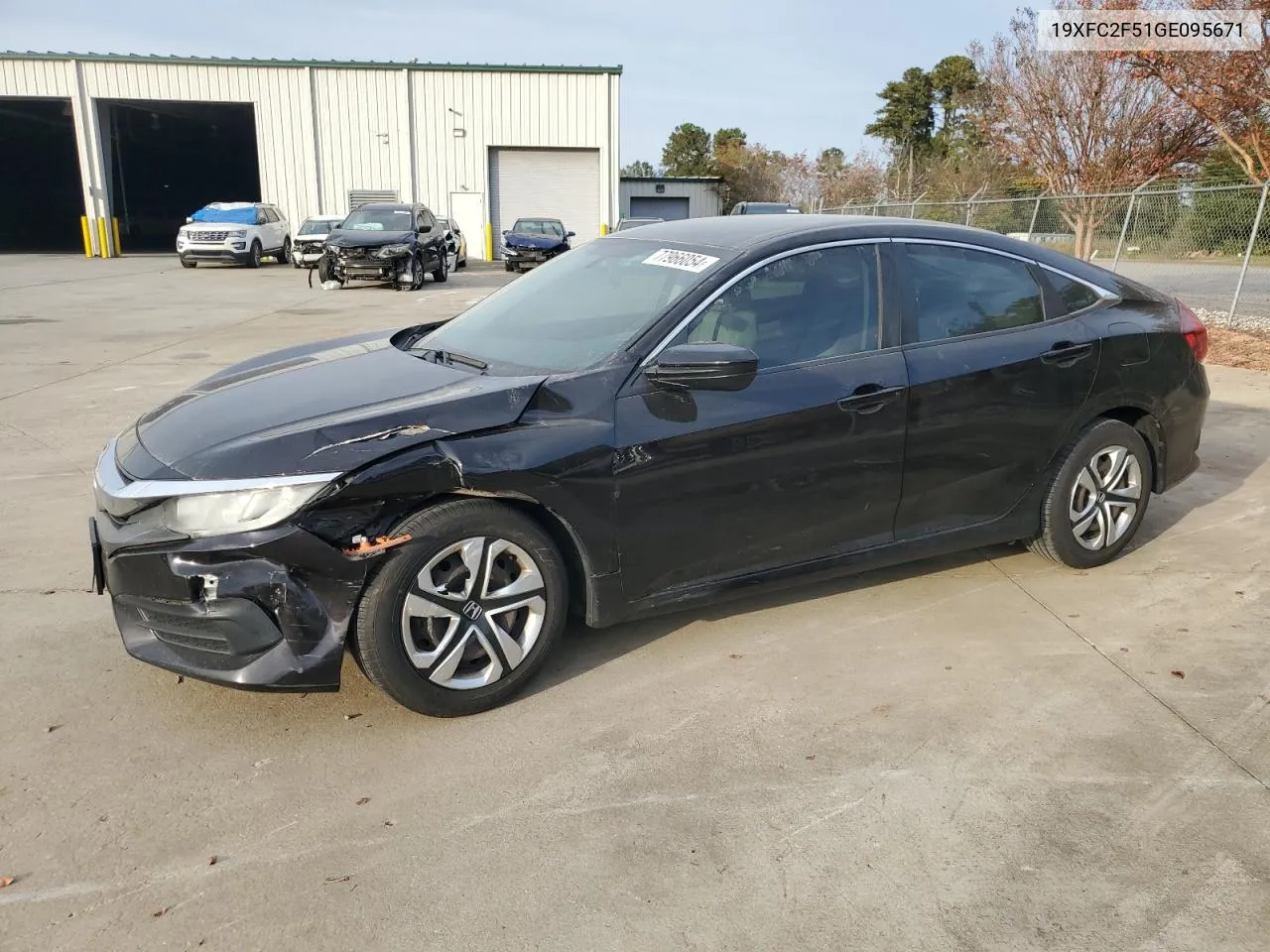 2016 Honda Civic Lx VIN: 19XFC2F51GE095671 Lot: 77966054