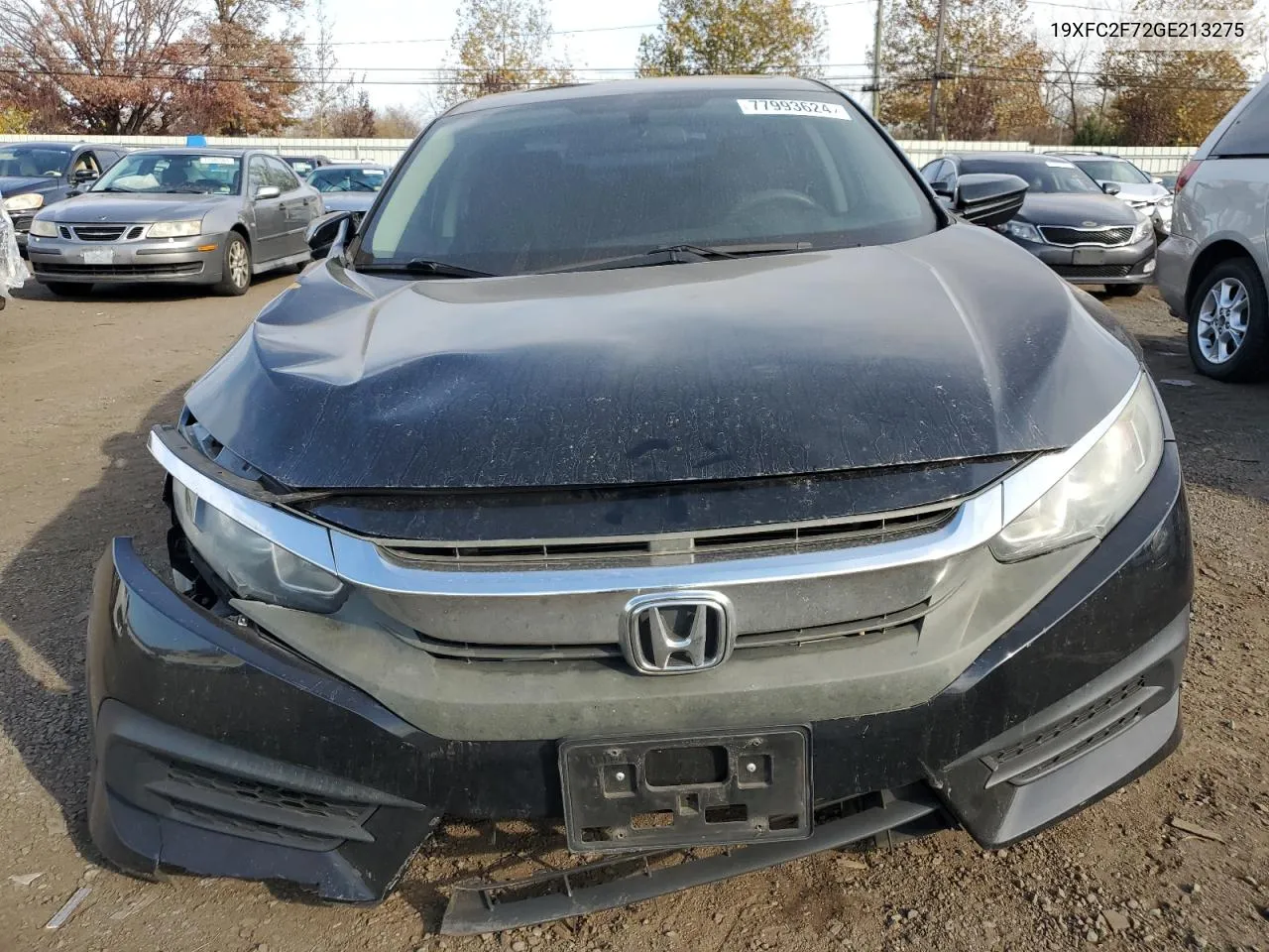 2016 Honda Civic Ex VIN: 19XFC2F72GE213275 Lot: 77993624