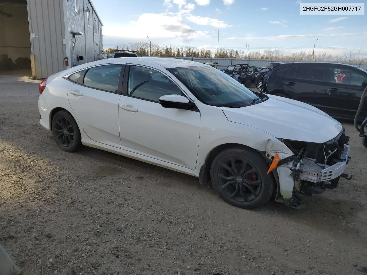 2HGFC2F52GH007717 2016 Honda Civic Lx