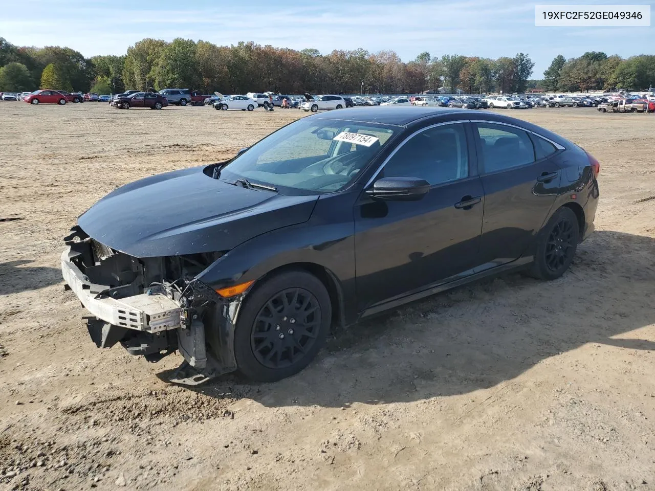 2016 Honda Civic Lx VIN: 19XFC2F52GE049346 Lot: 78097154