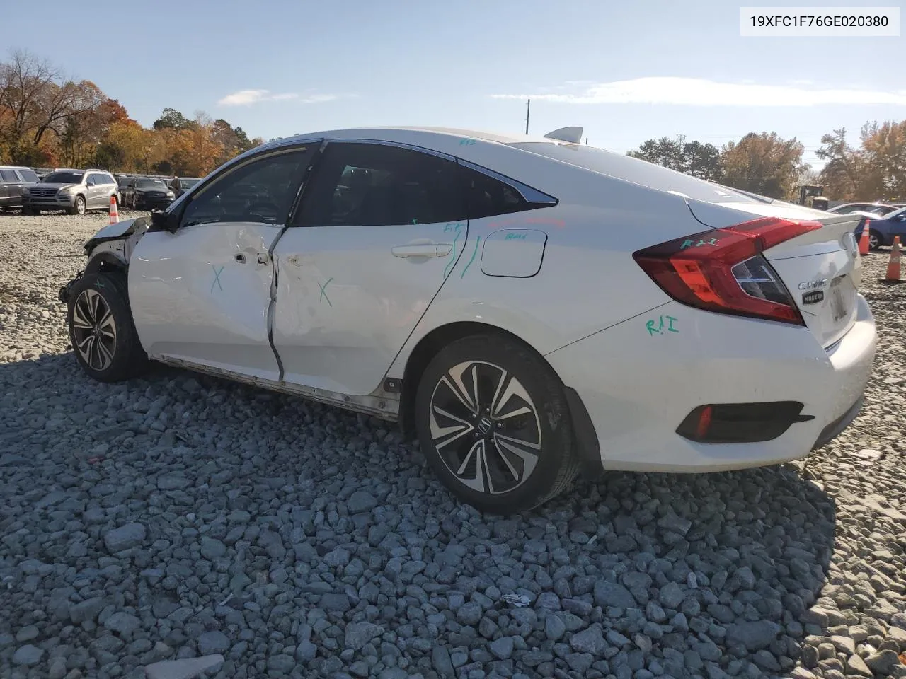 2016 Honda Civic Exl VIN: 19XFC1F76GE020380 Lot: 78107724