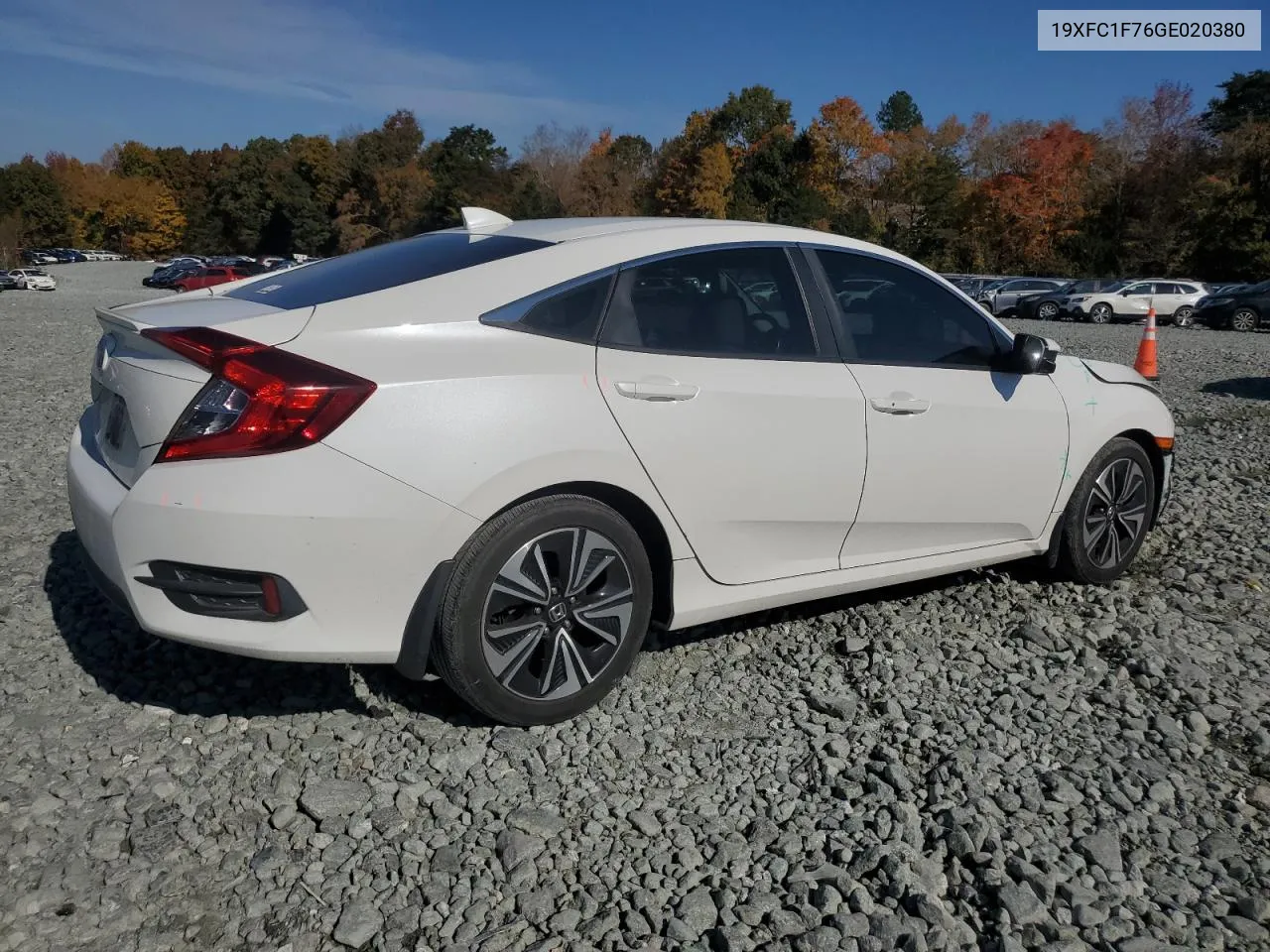 2016 Honda Civic Exl VIN: 19XFC1F76GE020380 Lot: 78107724