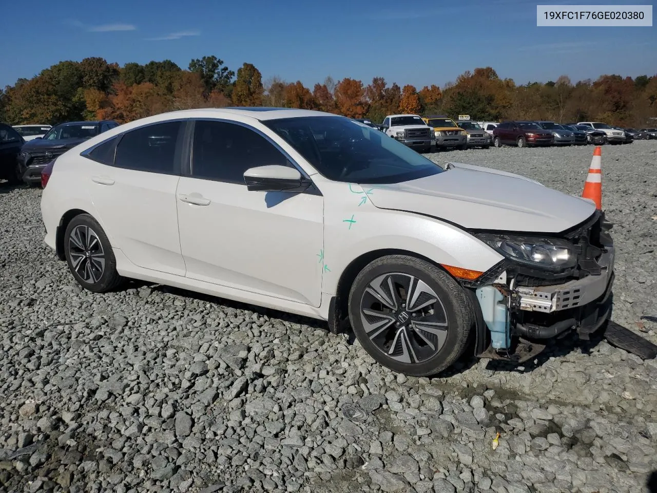 2016 Honda Civic Exl VIN: 19XFC1F76GE020380 Lot: 78107724