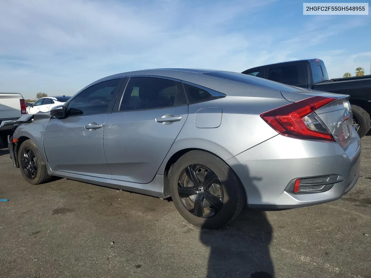 2016 Honda Civic Lx VIN: 2HGFC2F55GH548955 Lot: 78317084