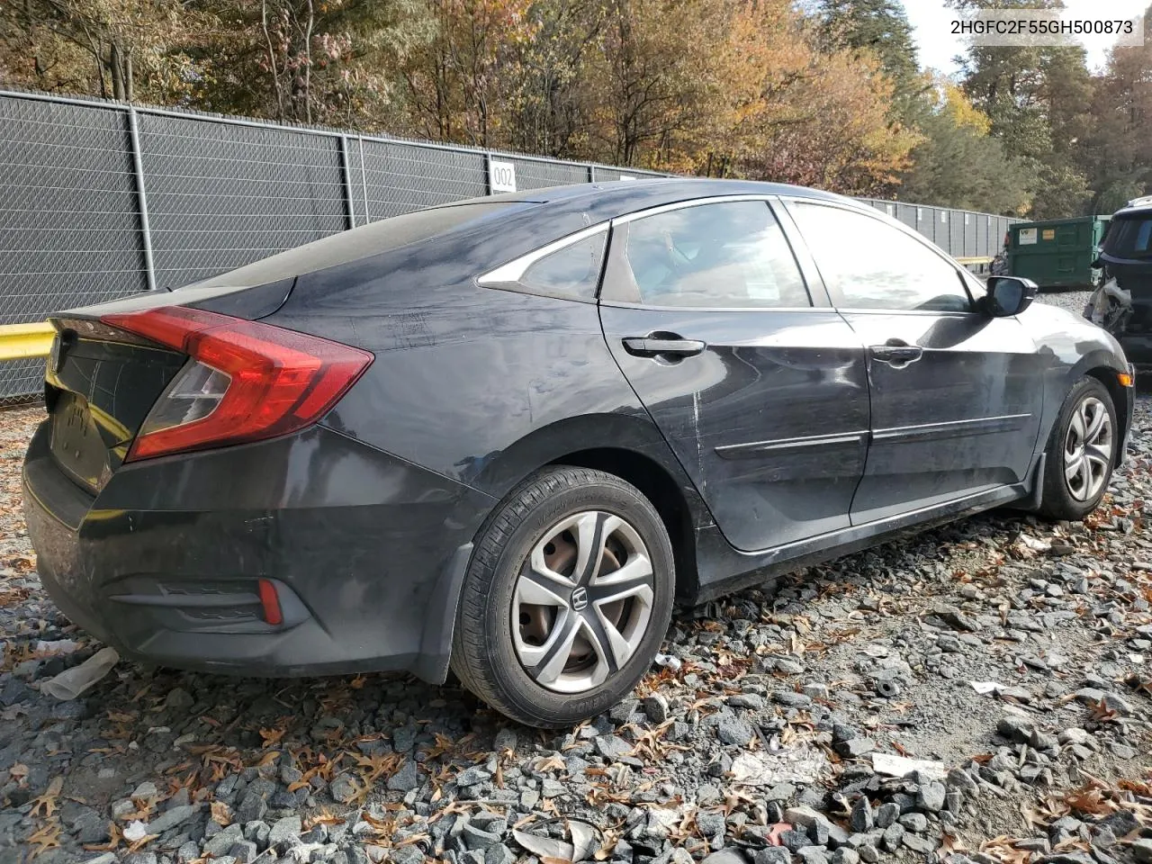 2016 Honda Civic Lx VIN: 2HGFC2F55GH500873 Lot: 78325784