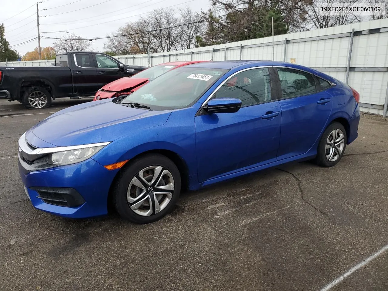 2016 Honda Civic Lx VIN: 19XFC2F5XGE060109 Lot: 78413454