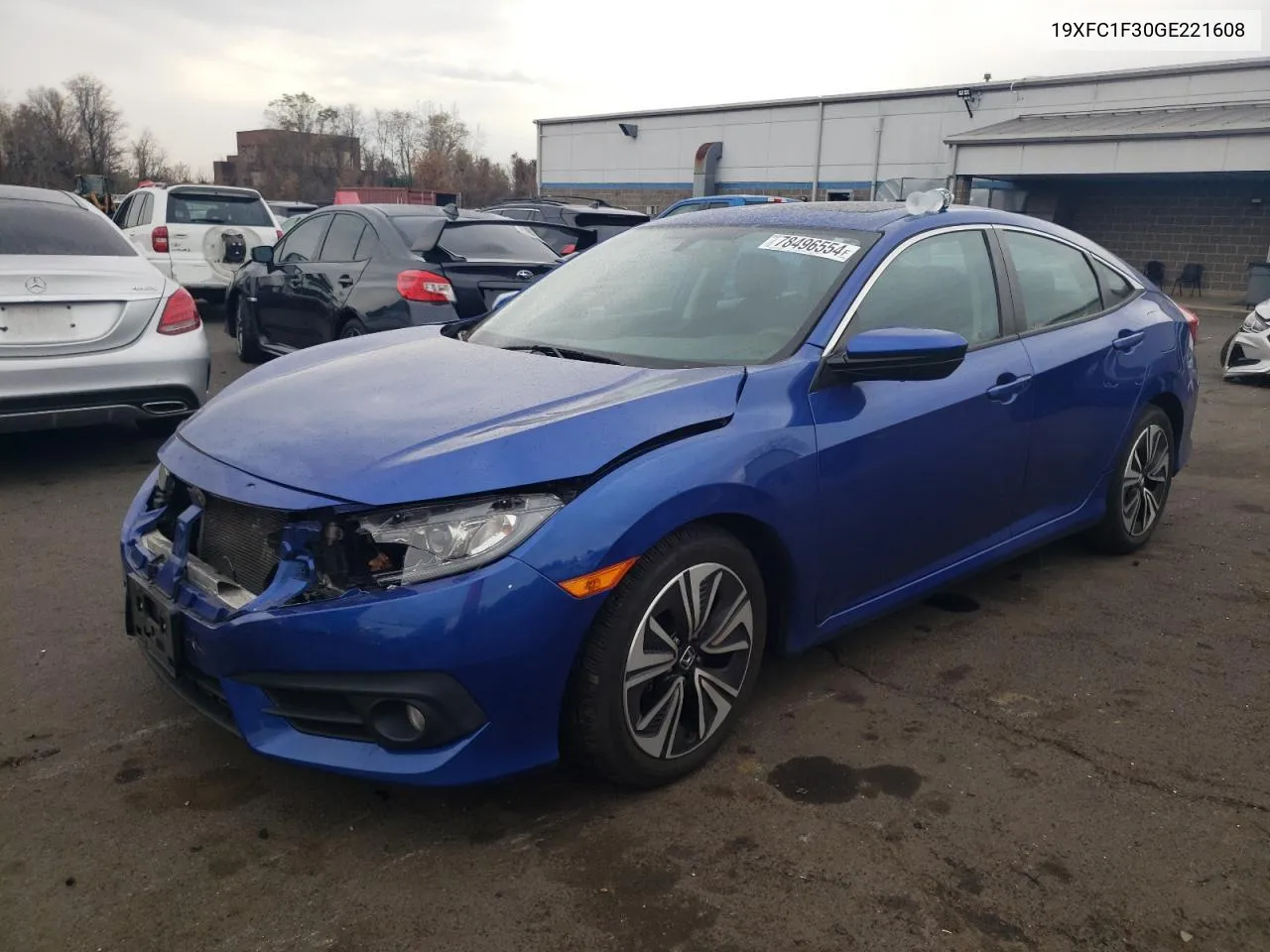 2016 Honda Civic Ex VIN: 19XFC1F30GE221608 Lot: 78496554