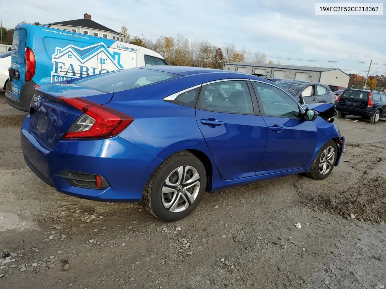 2016 Honda Civic Lx VIN: 19XFC2F52GE218362 Lot: 78587394