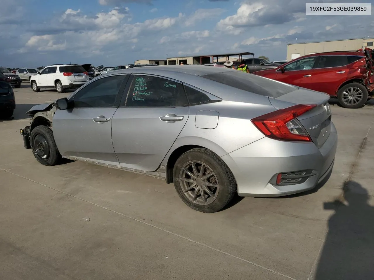 2016 Honda Civic Lx VIN: 19XFC2F53GE039859 Lot: 78597164