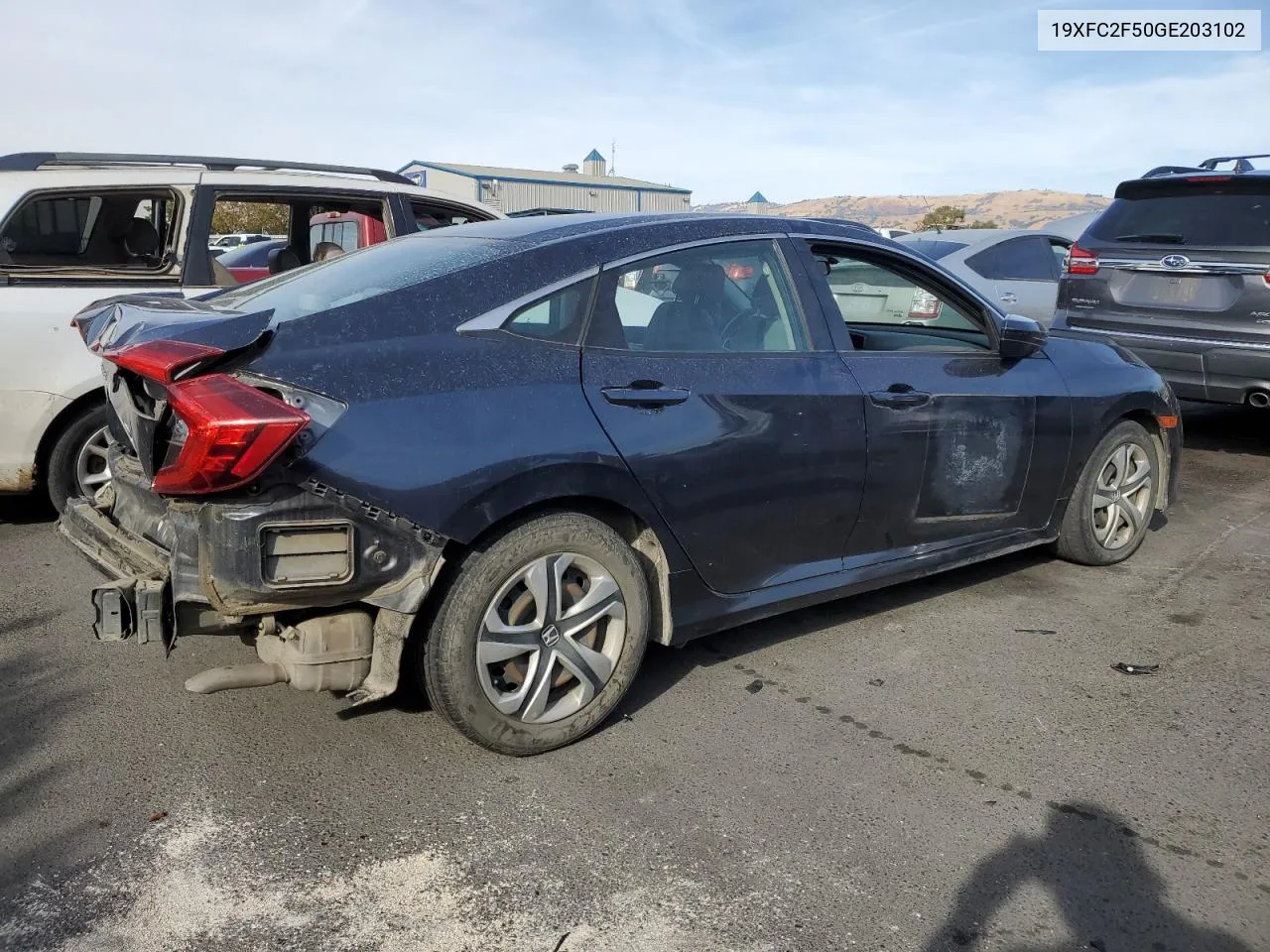 2016 Honda Civic Lx VIN: 19XFC2F50GE203102 Lot: 78642564