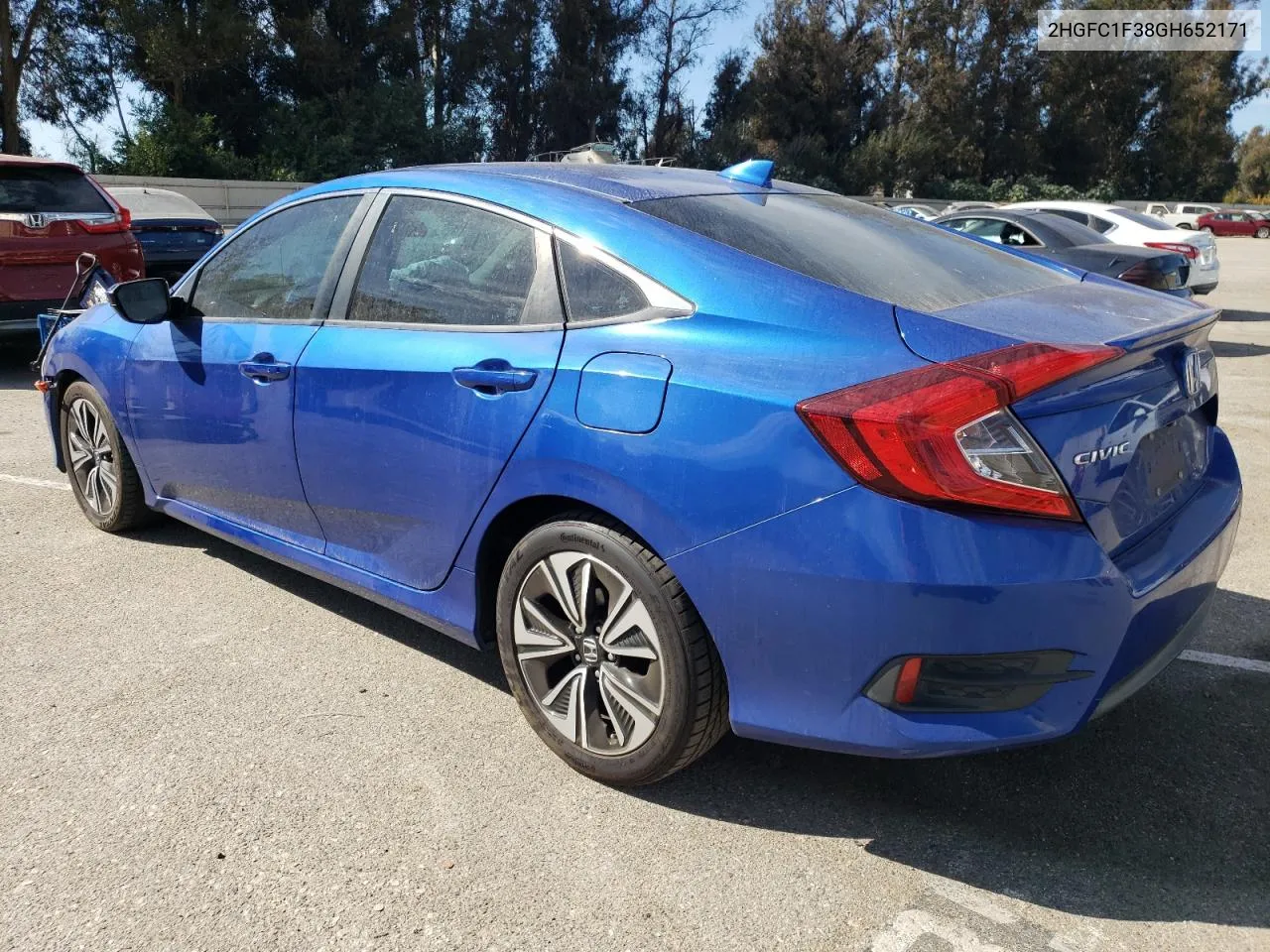 2016 Honda Civic Ex VIN: 2HGFC1F38GH652171 Lot: 78750174