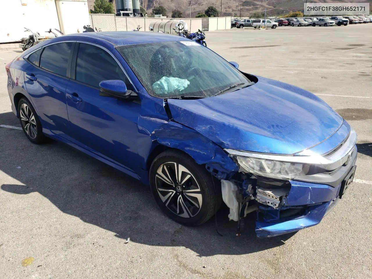 2016 Honda Civic Ex VIN: 2HGFC1F38GH652171 Lot: 78750174